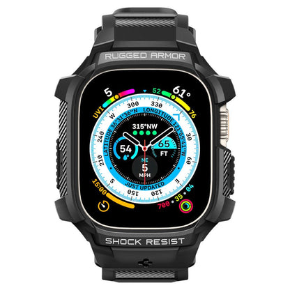 Spigen Rugged Armor Pro deksel for Apple Watch Ultra Series, Svart