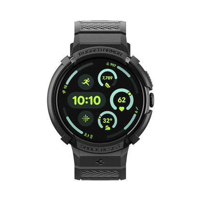 Spigen Rugged Armor Pro deksel for Google Pixel Watch 41mm-serien, svart ACS09484