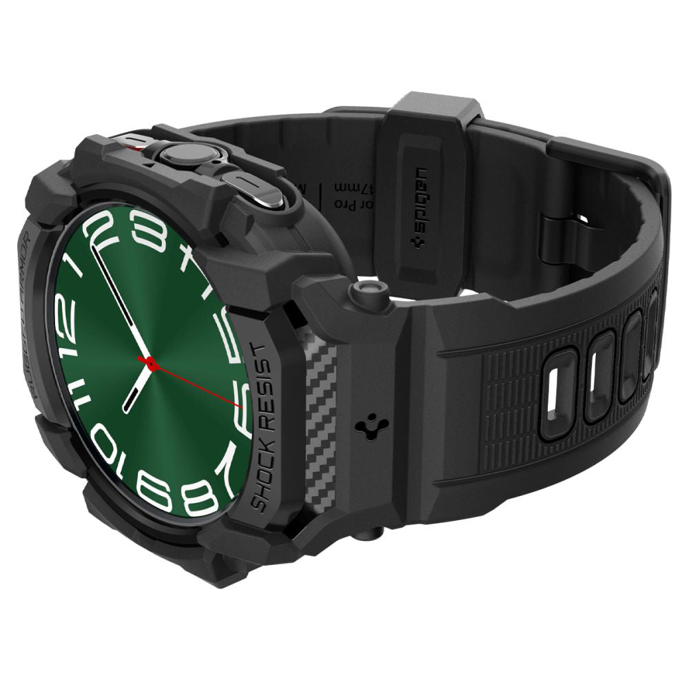 Spigen Rugged Armor Pro deksel for Samsung Galaxy Watch Ultra, svart ACS08427