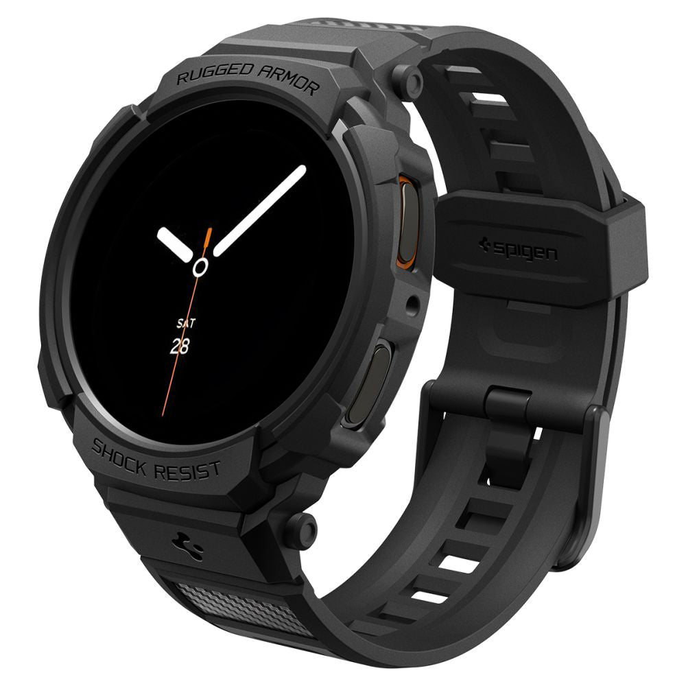 Spigen Rugged Armor Pro deksel for Samsung Galaxy Watch8 44mm, Svart ACS10007