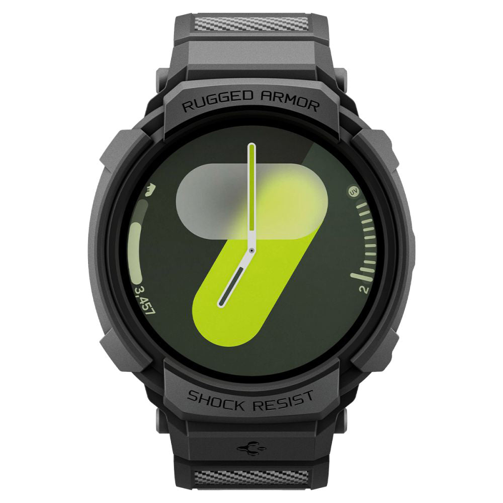 Spigen Rugged Armor Pro deksel for Samsung Galaxy Watch8 44mm, Svart ACS10007