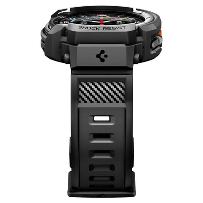 Spigen Rugged Armor Pro deksel for Samsung Galaxy Watch8 Classic, Matt Svart ACS10013
