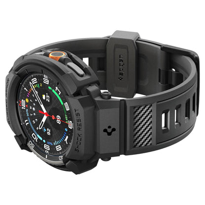 Spigen Rugged Armor Pro deksel for Samsung Galaxy Watch8 Classic, Matt Svart ACS10013