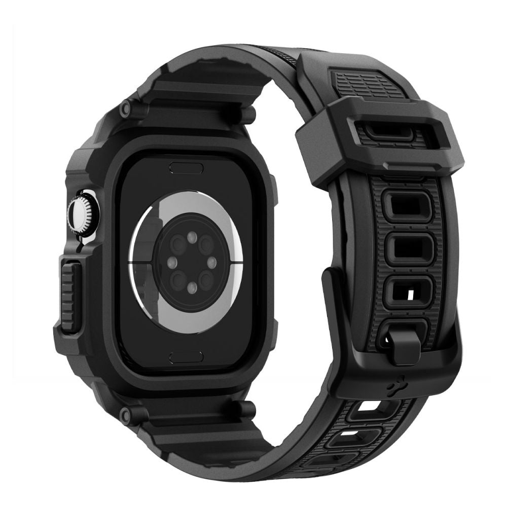 Spigen Rugged Armor Pro V2 deksel for Apple Watch Series 10 / 11 42mm, Matt Svart ACS10494