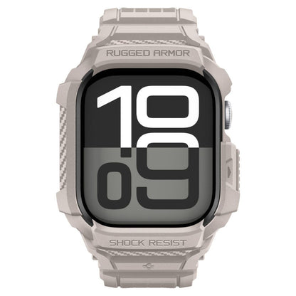 Spigen Rugged Armor Pro V2 deksel for Apple Watch Series 10 / 11 46mm, Beige ACS10506