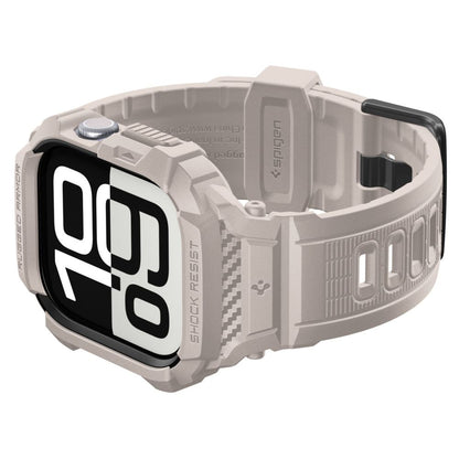 Spigen Rugged Armor Pro V2 deksel for Apple Watch Series 10 / 11 46mm, Beige ACS10506