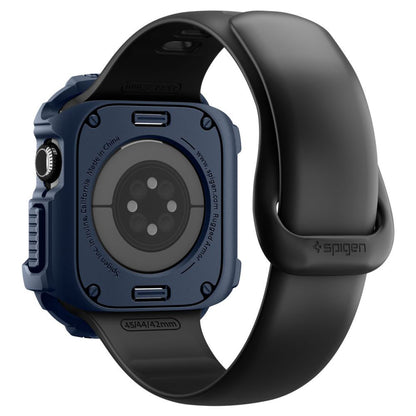 Spigen Rugged Armor V2 deksel for Apple Watch Series 10 / 11 42mm, Marineblå