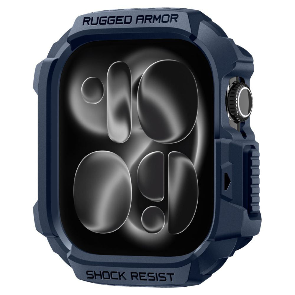 Spigen Rugged Armor V2 deksel for Apple Watch Series 10 / 11 42mm, Marineblå
