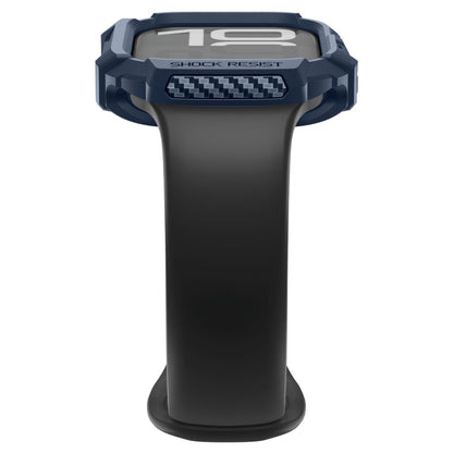 Spigen Rugged Armor V2 deksel for Apple Watch Series 10 / 11 42mm, Marineblå