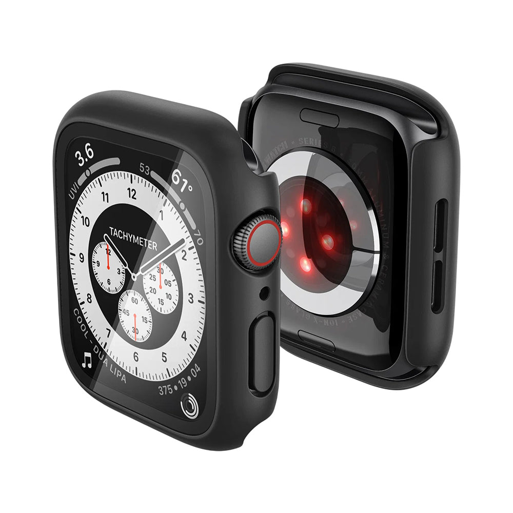 Spigen Thin Fit 360 deksel for Apple Watch Series 40mm, svart ACS11593