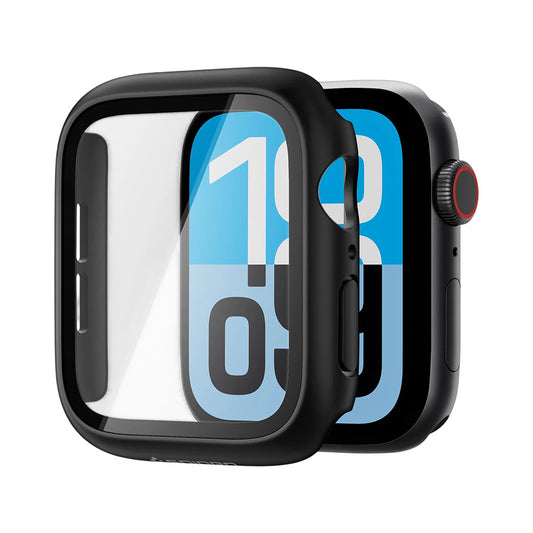 Spigen Thin Fit 360 deksel for Apple Watch Series 44mm, svart ACS11592