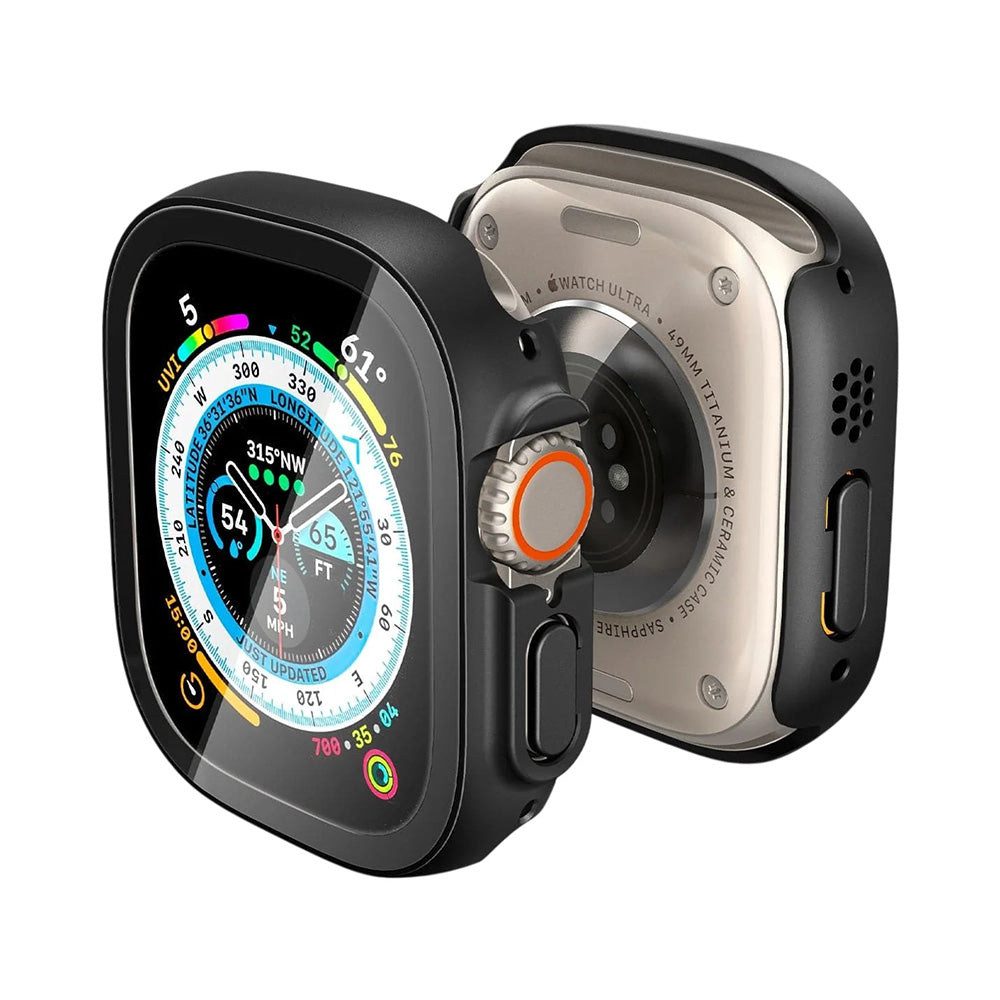 Spigen Thin Fit 360 deksel for Apple Watch Ultra Series, svart ACS05558