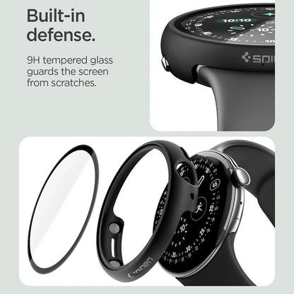 Spigen Thin Fit 360 deksel for Google Pixel Watch 45mm Series, svart ACS11746