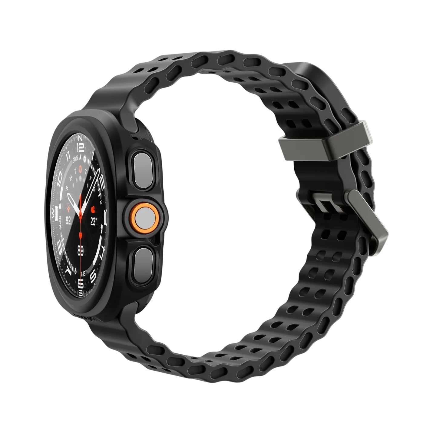 Spigen Thin Fit 360 deksel for Samsung Galaxy Watch Ultra2, svart ACS11609