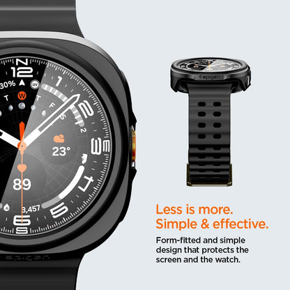 Spigen Thin Fit 360 deksel for Samsung Galaxy Watch Ultra2, svart ACS11609