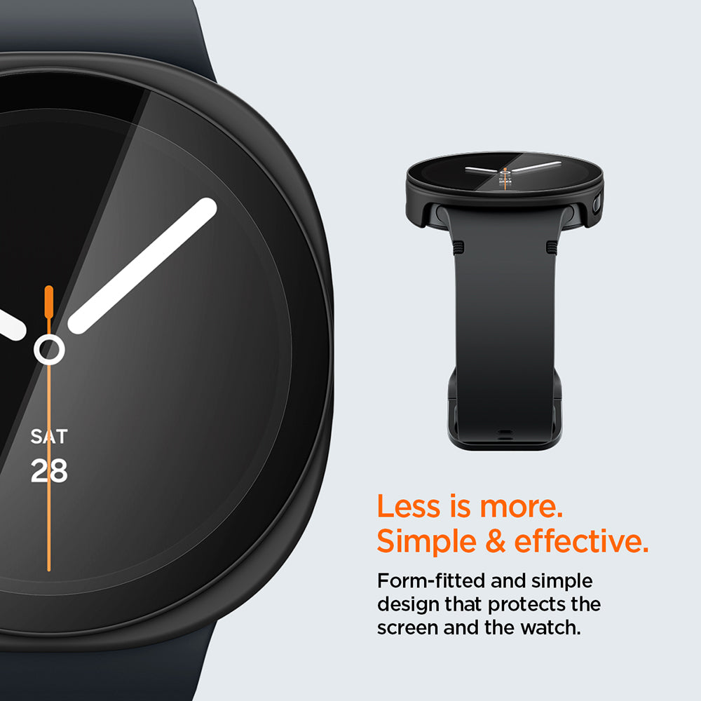 Spigen Thin Fit 360 deksel for Samsung Galaxy Watch9 / Watch8 44mm, svart ACS11601