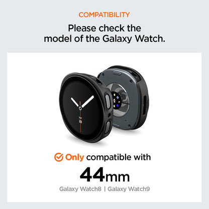 Spigen Thin Fit 360 deksel for Samsung Galaxy Watch9 / Watch8 44mm, svart ACS11601