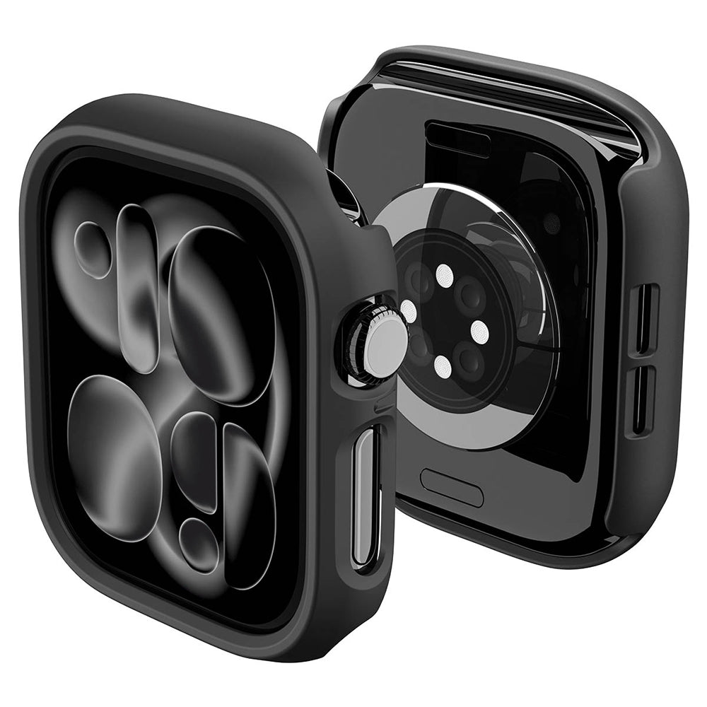 Spigen Thin Fit deksel for Apple Watch 12 46mm, svart ACS11890
