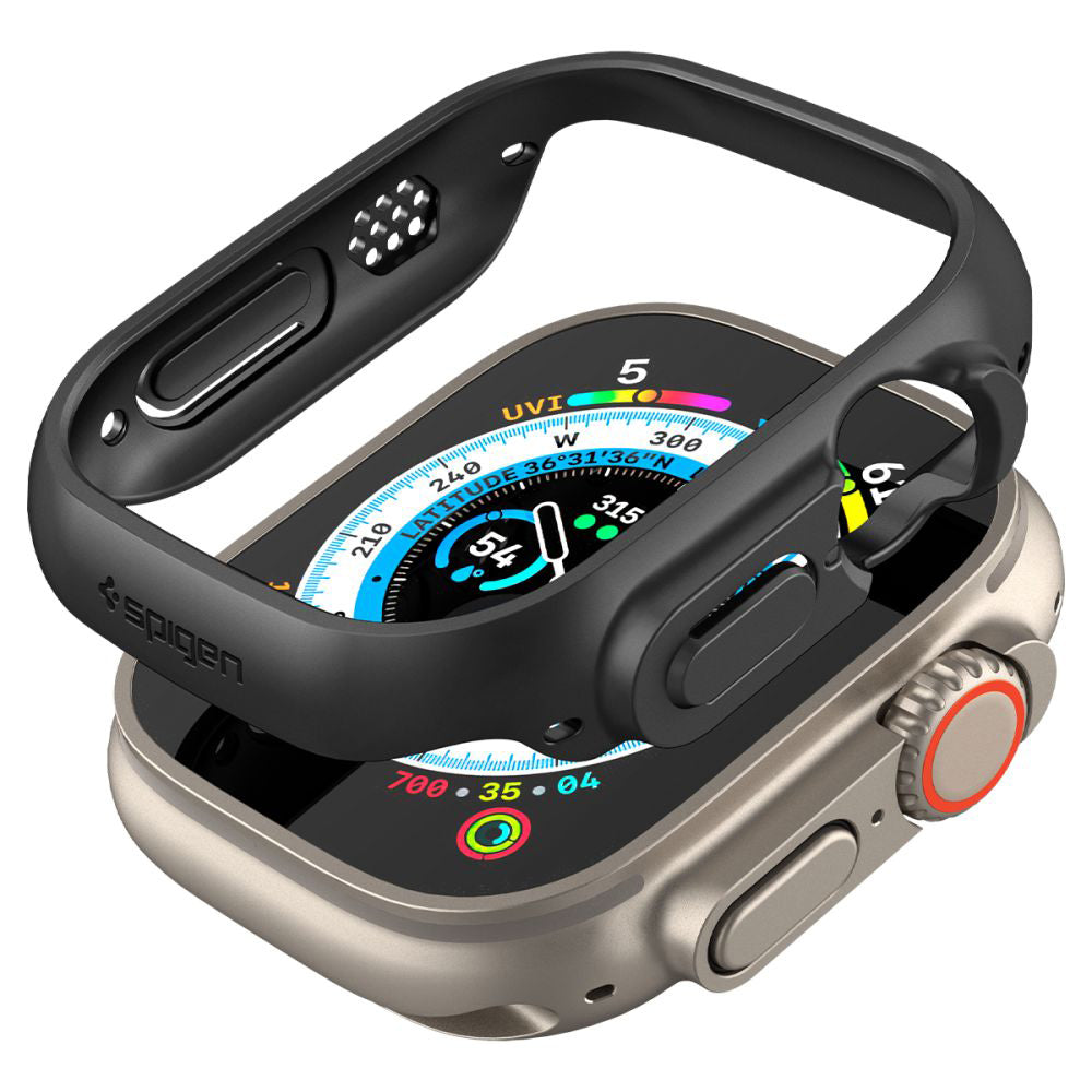 Spigen Thin Fit deksel for Apple Watch Ultra Series, Svart ACS05458