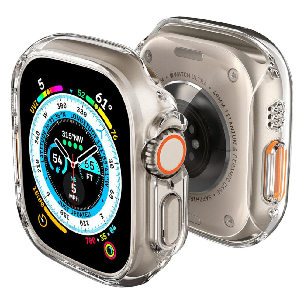 Spigen Thin Fit deksel for Apple Watch Ultra Series, Transparent ACS05917
