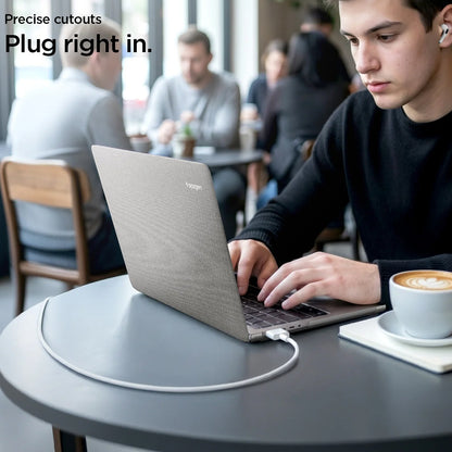Spigen Urban Fit-etui for Apple MacBook Neo 13 tommer, Grå ACS11542
