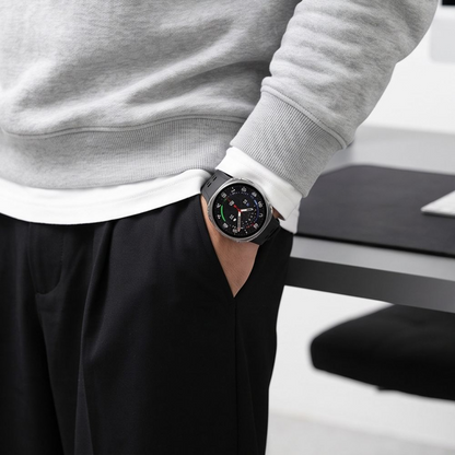 Tech-Protect Defense deksel for Samsung Galaxy Watch 9 / Watch8 44mm, sett med 2 stk, svart / gjennomsiktig