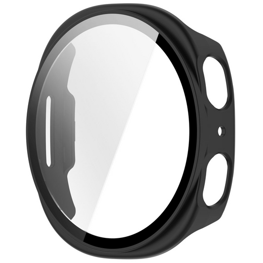 Tech-Protect Defense deksel for Samsung Galaxy Watch9 / Watch8 40mm, sett med 2 stk, svart / gjennomsiktig
