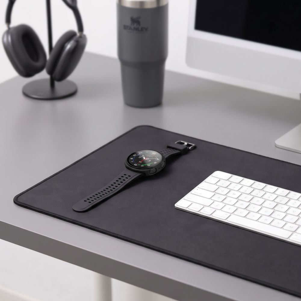 Tech-Protect Defense deksel for Samsung Galaxy Watch9 / Watch8 40mm, sett med 2 stk, svart / gjennomsiktig