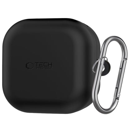 Tech-Protect Silicone Hook-deksel for Samsung Galaxy Buds4 / Buds4 Pro, Svart
