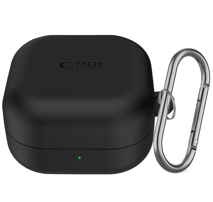 Tech-Protect Silicone Hook-deksel for Samsung Galaxy Buds4 / Buds4 Pro, Svart
