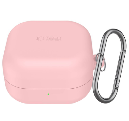 Tech-Protect Silicone Hook etui for Samsung Galaxy Buds4 / Buds4 Pro, Rosa