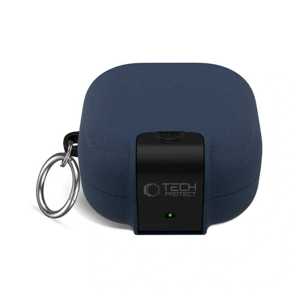 Tech-Protect Slim Hook etui for Samsung Galaxy Buds4 / Buds4 Pro, Marineblå