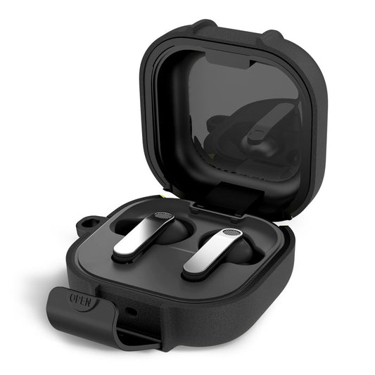 Tech-Protect Slim Hook etui for Samsung Galaxy Buds4 / Buds4 Pro, Svart