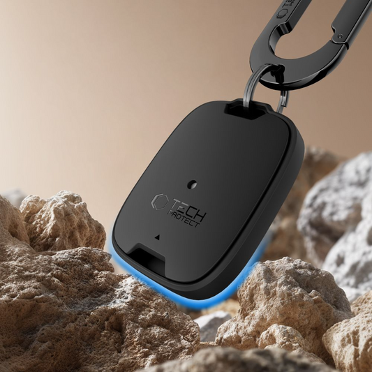 Tech-Protect Velar deksel for Apple AirTag, Svart