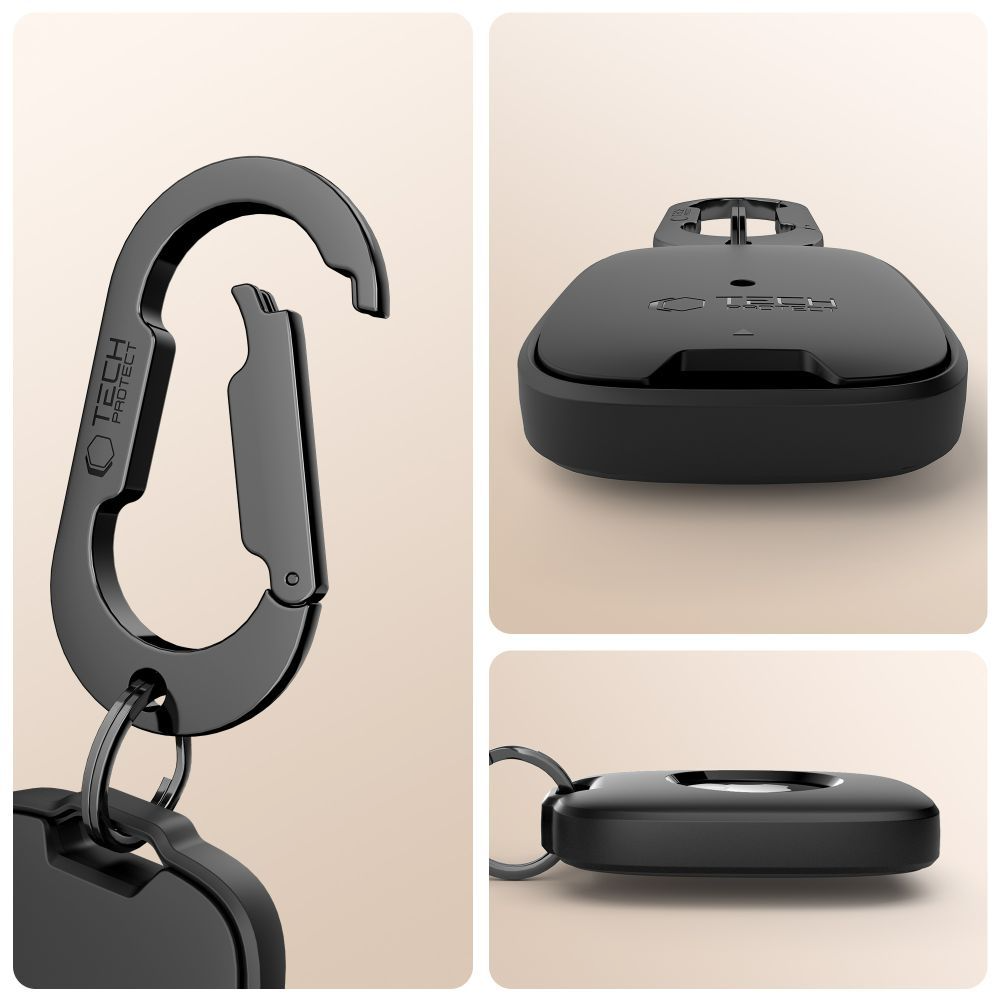 Tech-Protect Velar deksel for Apple AirTag, Svart