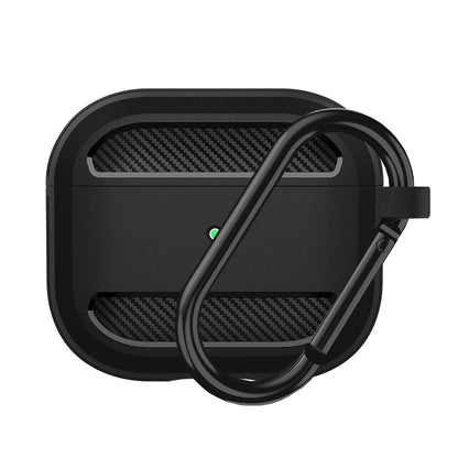 Techsuit Carbon-etui for Apple AirPods 3, svart
