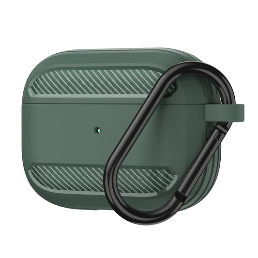 Techsuit Carbon-etui for Apple AirPods 3, grønn