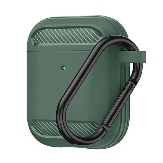 Techsuit Carbon-etui for Apple AirPods Gen 2 / Gen 1, Grønn