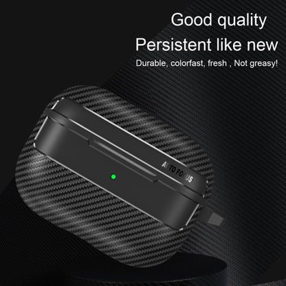 Techsuit CarbonFiber-etui for Apple AirPods Pro 3, Svart