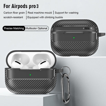 Techsuit CarbonFiber-etui for Apple AirPods Pro 3, Svart