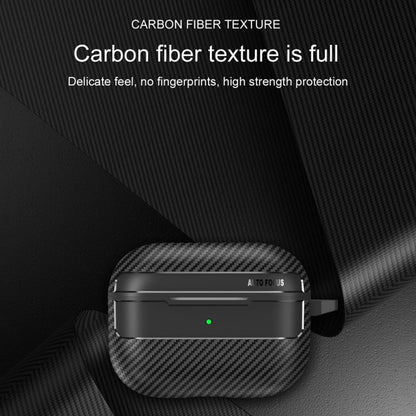 Techsuit CarbonFiber-etui for Apple AirPods Pro 3, Svart