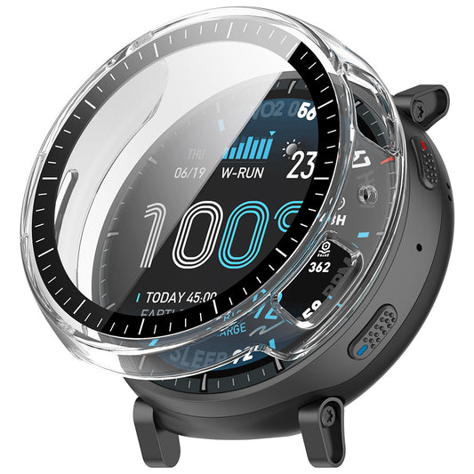 Techsuit Defense360 Pro deksel for Amazfit Active Max, Gjennomsiktig