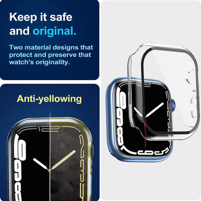 Techsuit Defense360 Pro deksel for Apple Watch 7 41mm Series, Transparent