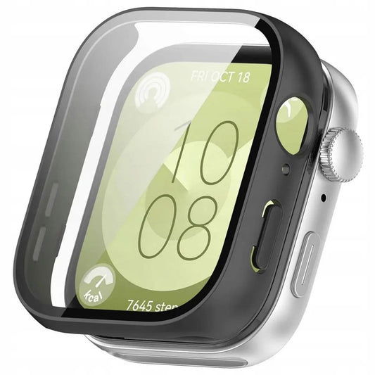 Techsuit Defense360 Pro deksel for Huawei Watch Fit 3, svart