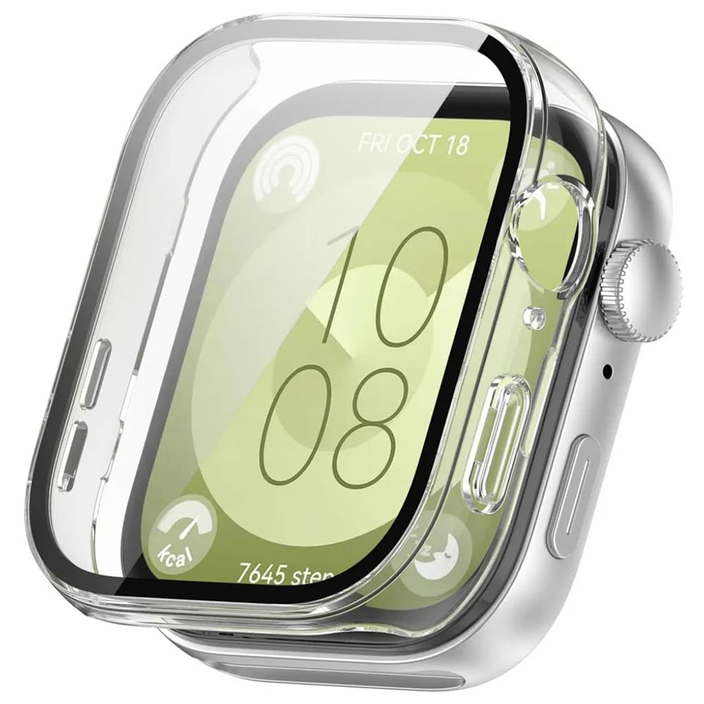 Techsuit Defense360 Pro deksel for Huawei Watch Fit 3, Transparent