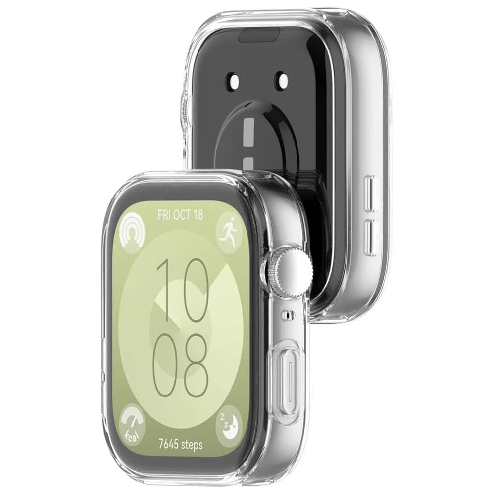 Techsuit Defense360 Pro deksel for Huawei Watch Fit 3, Transparent