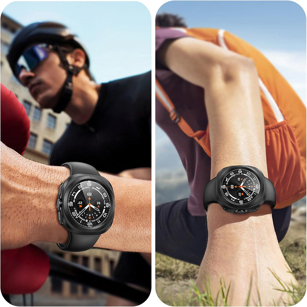 Techsuit Defense360 Pro deksel for Samsung Galaxy Watch Ultra, svart