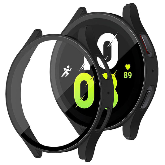 Techsuit Defense360 Pro deksel for Samsung Galaxy Watch5 / Watch4 44mm-serien, svart
