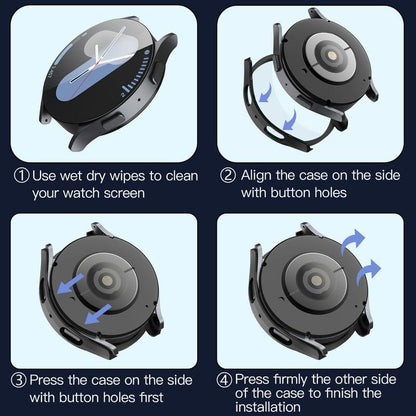Techsuit Defense360 Pro deksel for Samsung Galaxy Watch7 40mm, svart
