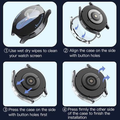 Techsuit Defense360 Pro deksel for Samsung Galaxy Watch7 40mm, Transparent